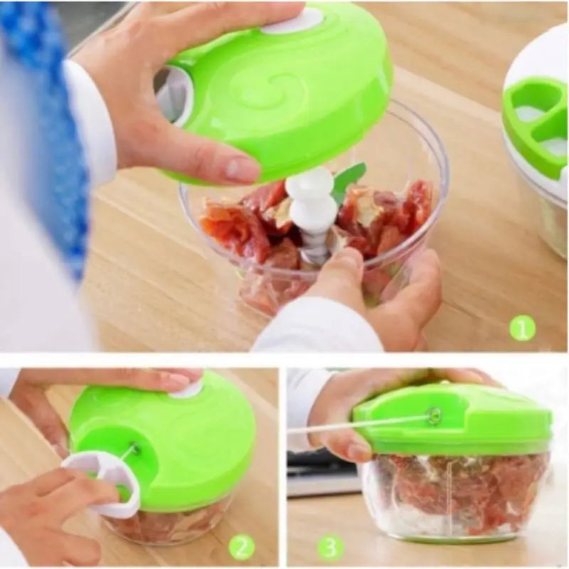 Mini Processador Manual de Alimentos 500ml