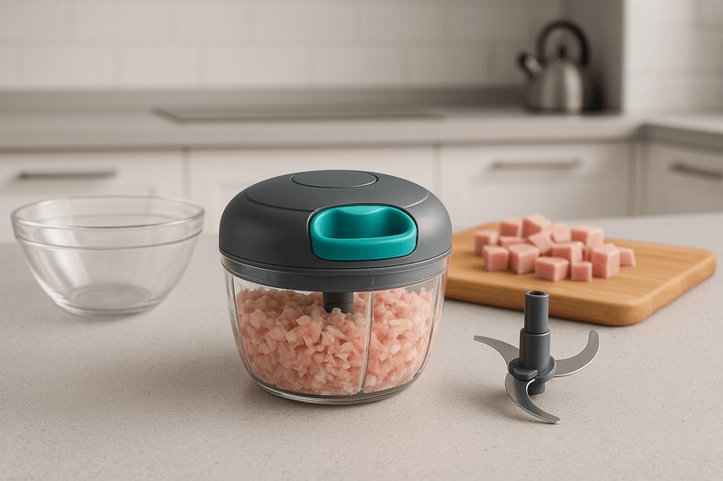 Mini Processador Manual de Alimentos 500ml